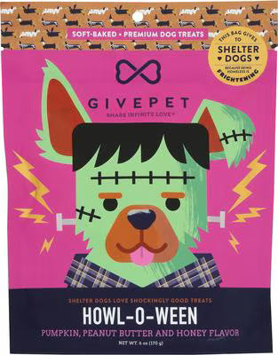 GivePet Howl-O-Ween - Pumpkin, Peanut Butter & Honey Treats