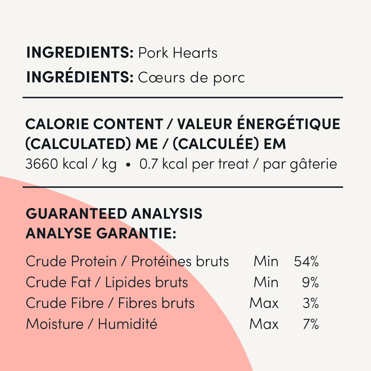 Crumps' Naturals Freeze-dried Pork Hearts Mini Trainers