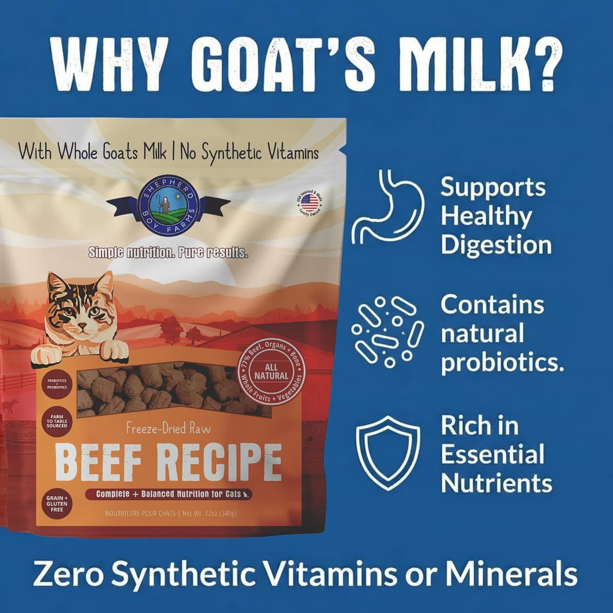 Shepherd Boy Farms Cat Freeze Dried Beef