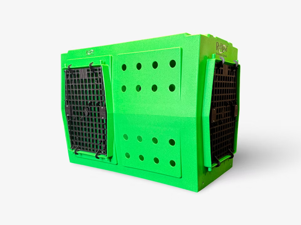 Ruff Land Performance Kennel - Lime Green