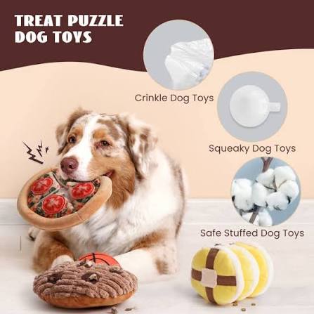 3 Pack Hide and Seek Food Dog Toys