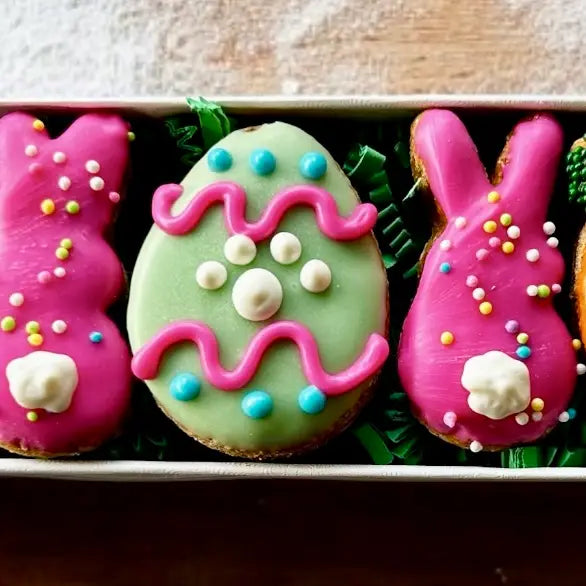 Bunny Bark Bite Easter Dog Cookie Gift Box