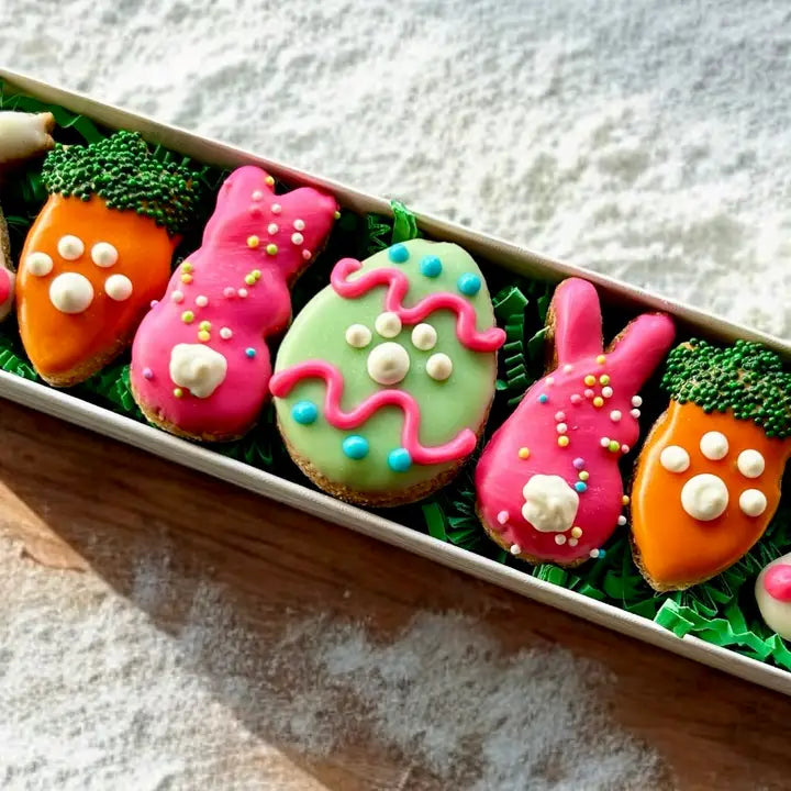 Bunny Bark Bite Easter Dog Cookie Gift Box
