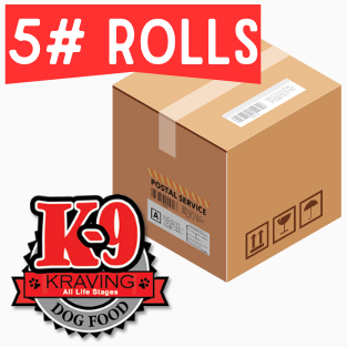 Shipping Box: K-9 Kraving 5# Rolls (Full Box)