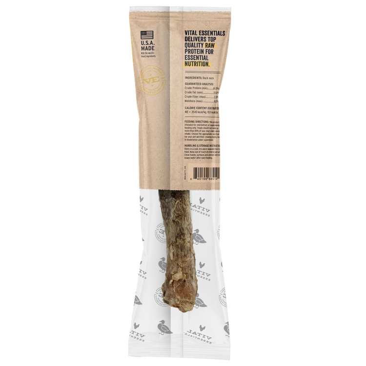 Vital Essentials Raw Bar Duck Neck