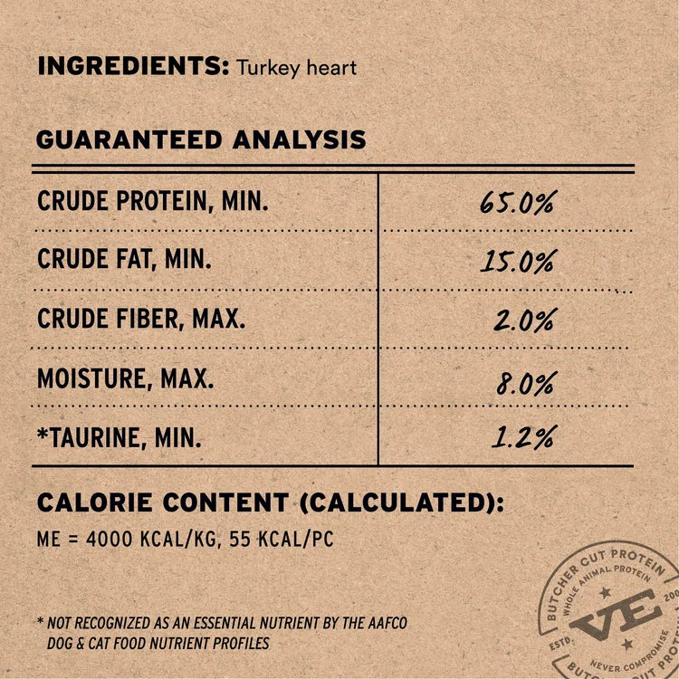 Vital Essentials Raw Bar Turkey Hearts