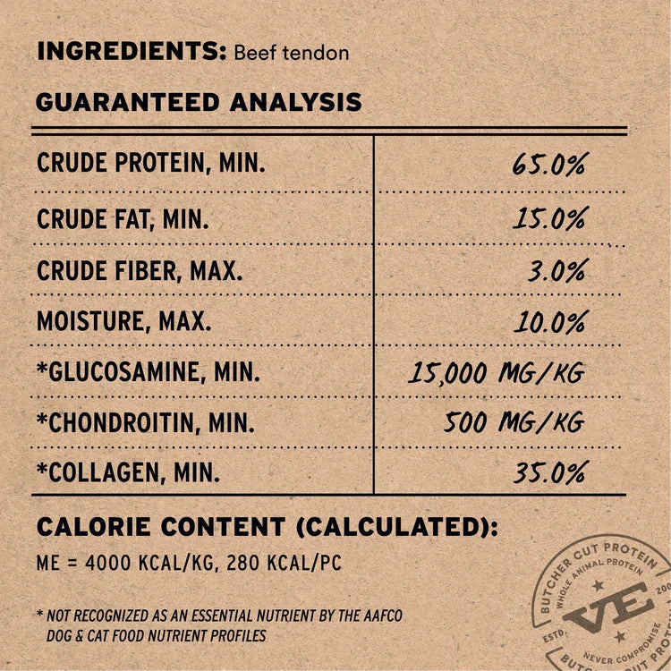Vital Essentials Raw Bar Beef Tendon