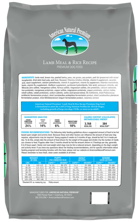 ANP Lamb & Rice Recipe