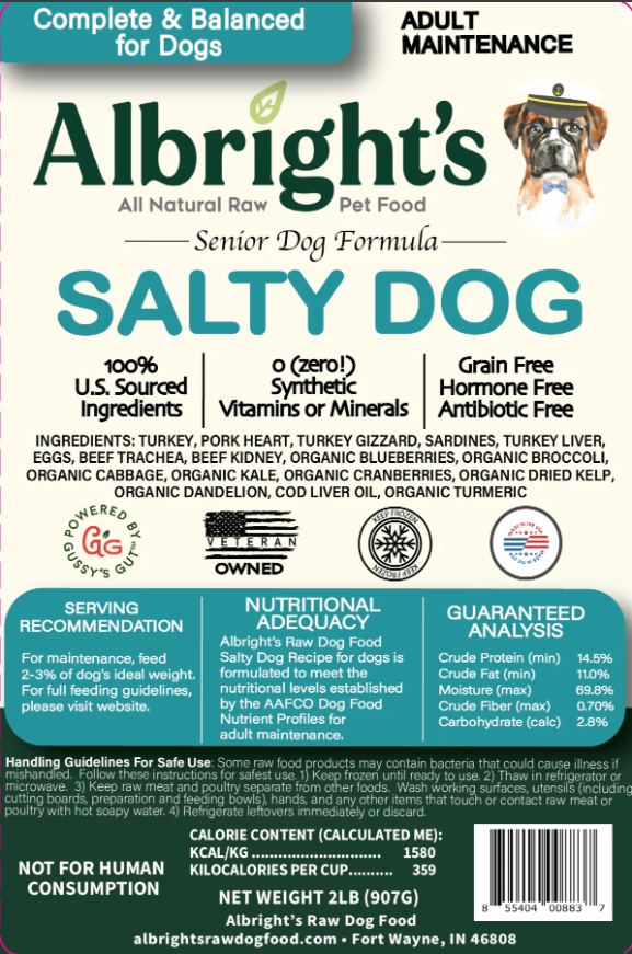 Albright's Salty Dog - 2 lb/15 Pkg Case