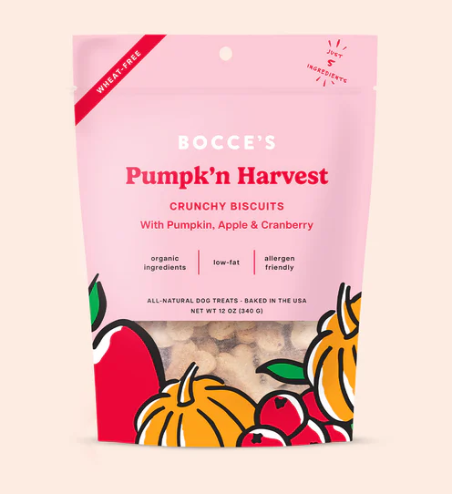 Bocce's Bakery Pumpk'n Harvest Biscuits 12oz