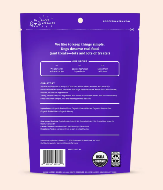 Bocce's Bakery Wild 'Berry Biscotti Biscuits 12oz