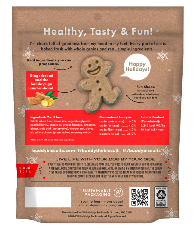 Cloud Star Buddy Softies - Gingerbread Flavor 6oz