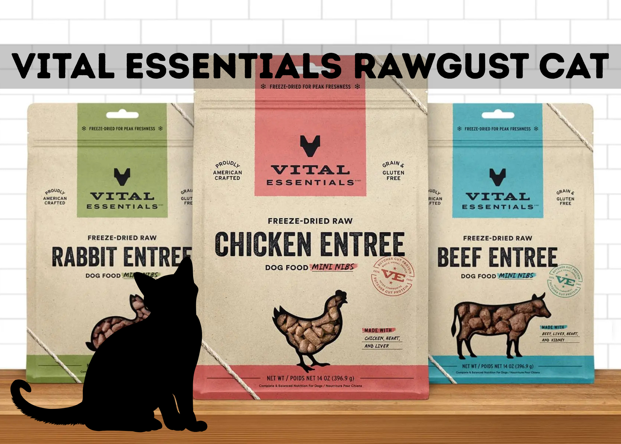 RAWGUST Vital Essentials Freeze-Dried & Frozen Entrees - Cat