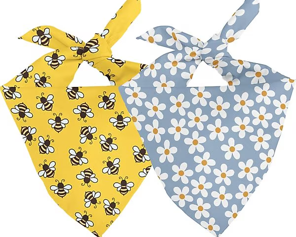 Dog Bandana Co - Bees & Daisy