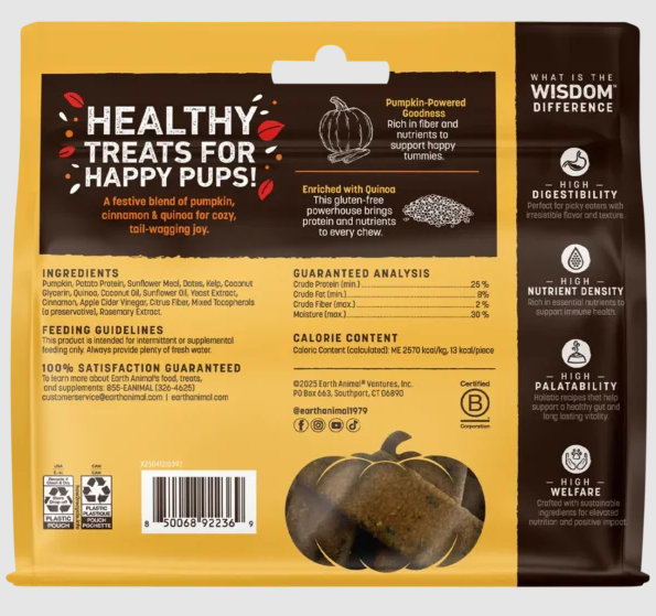 Earth Animal Wisdom Pumpkin Spice Jerky
