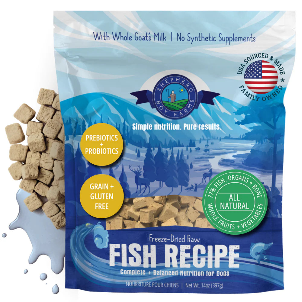 Shepherd Boy Farms Dog Freeze Dried Fish Medley 14oz