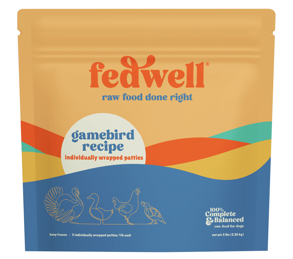 FedWell Dog Frozen Grain Free Gamebird 5 lb Patties