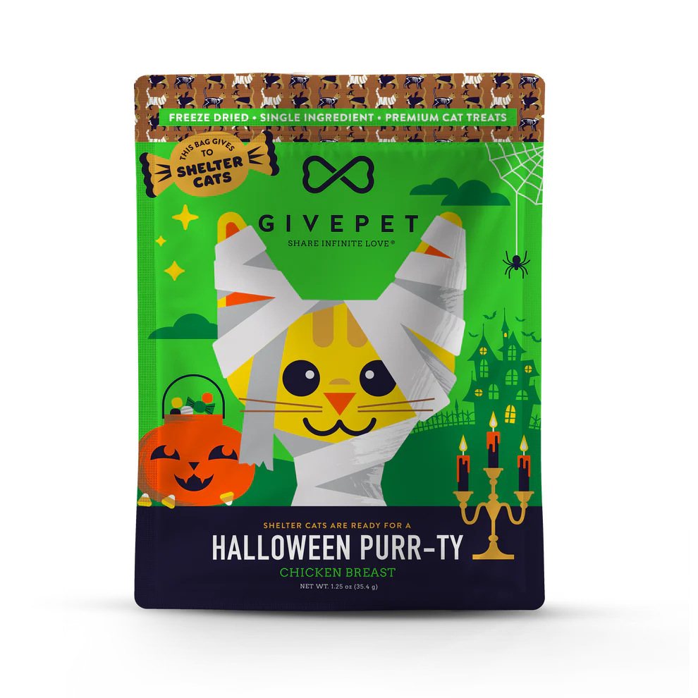 GivePet Halloween Purr-Ty - Freeze-Dried Chicken Breast Cat Treats