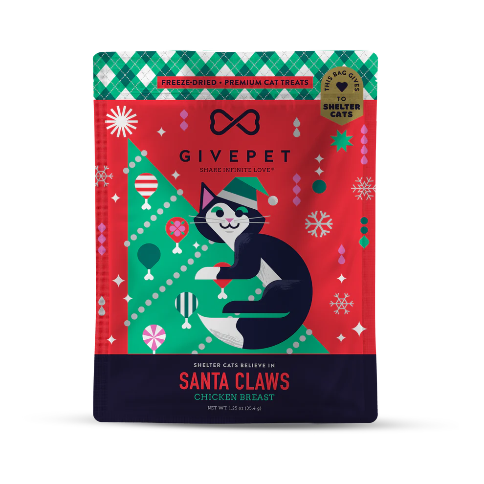 GivePet Holiday Santa Claws Cat Treats