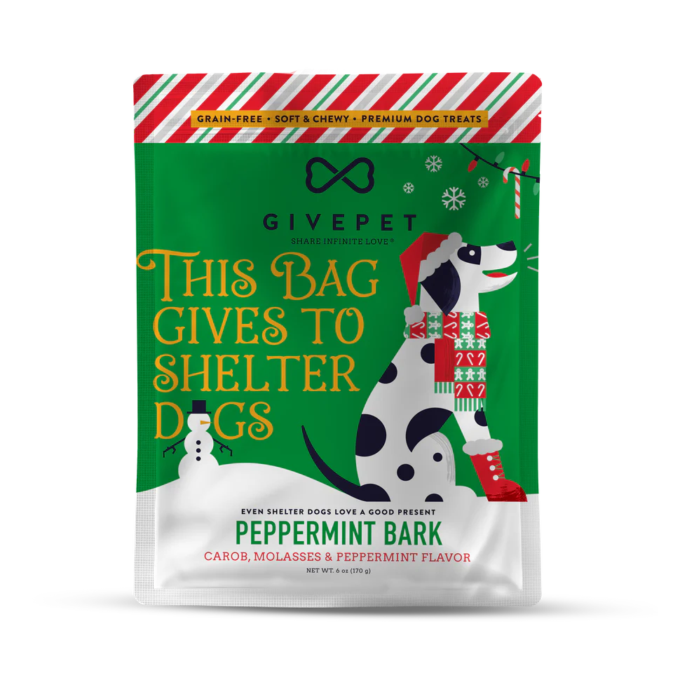 GivePet Holiday Peppermint Bark Treats