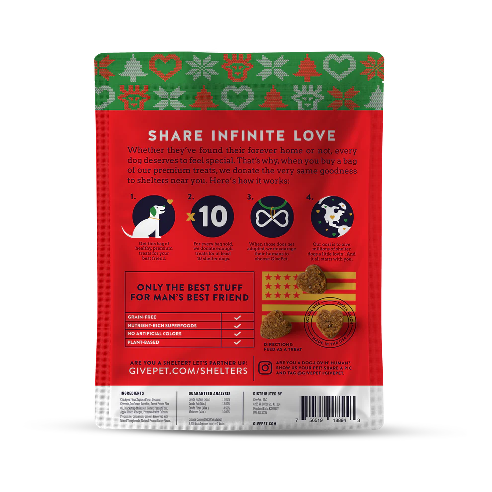 GivePet Holiday Pugly Sweater Party Treats