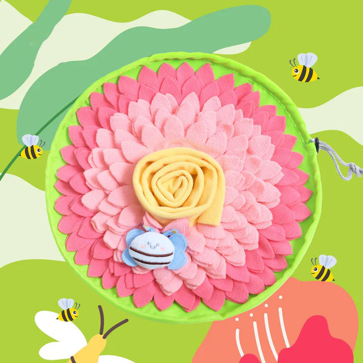 Flower Snuffle Mat For Dogs Interactive Treat Puzzle