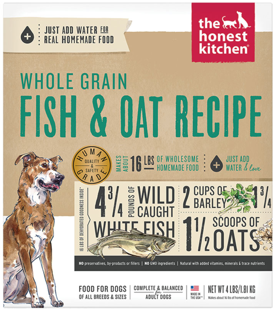 The Honest Kitchen Dog Whole Grain Fish & Oats