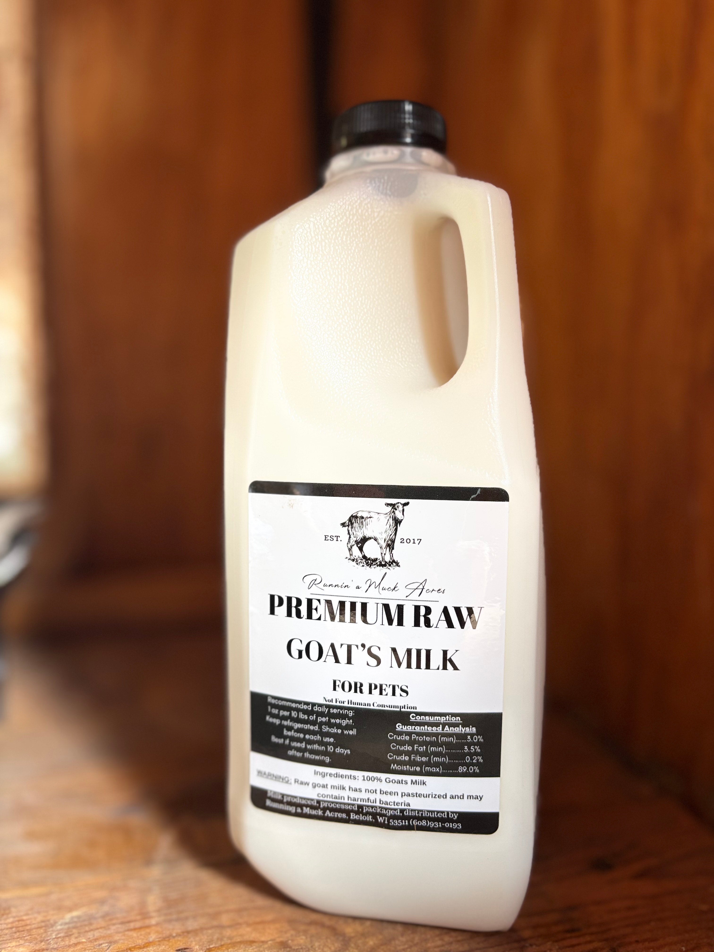 Runnin' A Muck Raw Goats Milk