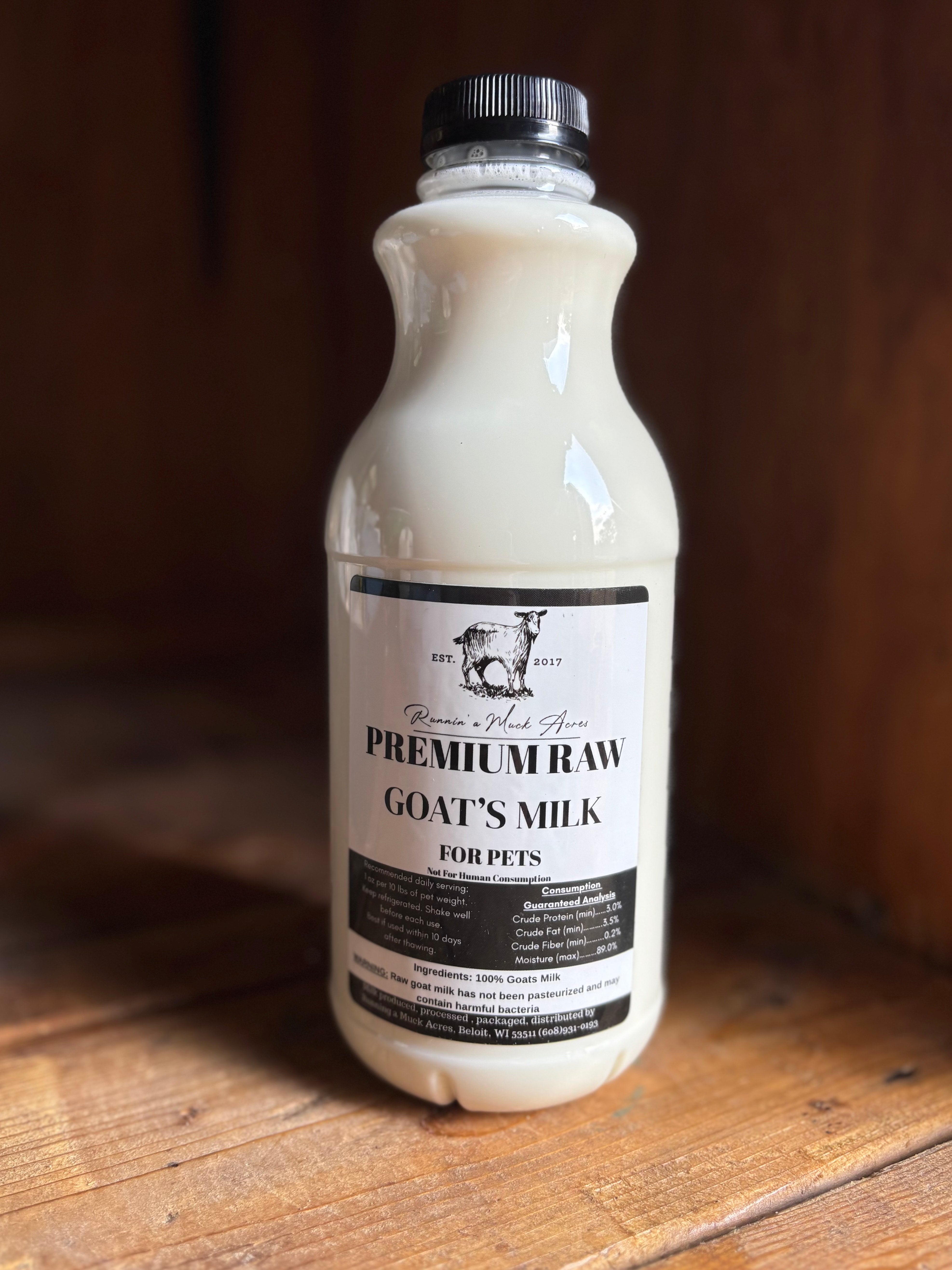 Runnin' A Muck Raw Goats Milk
