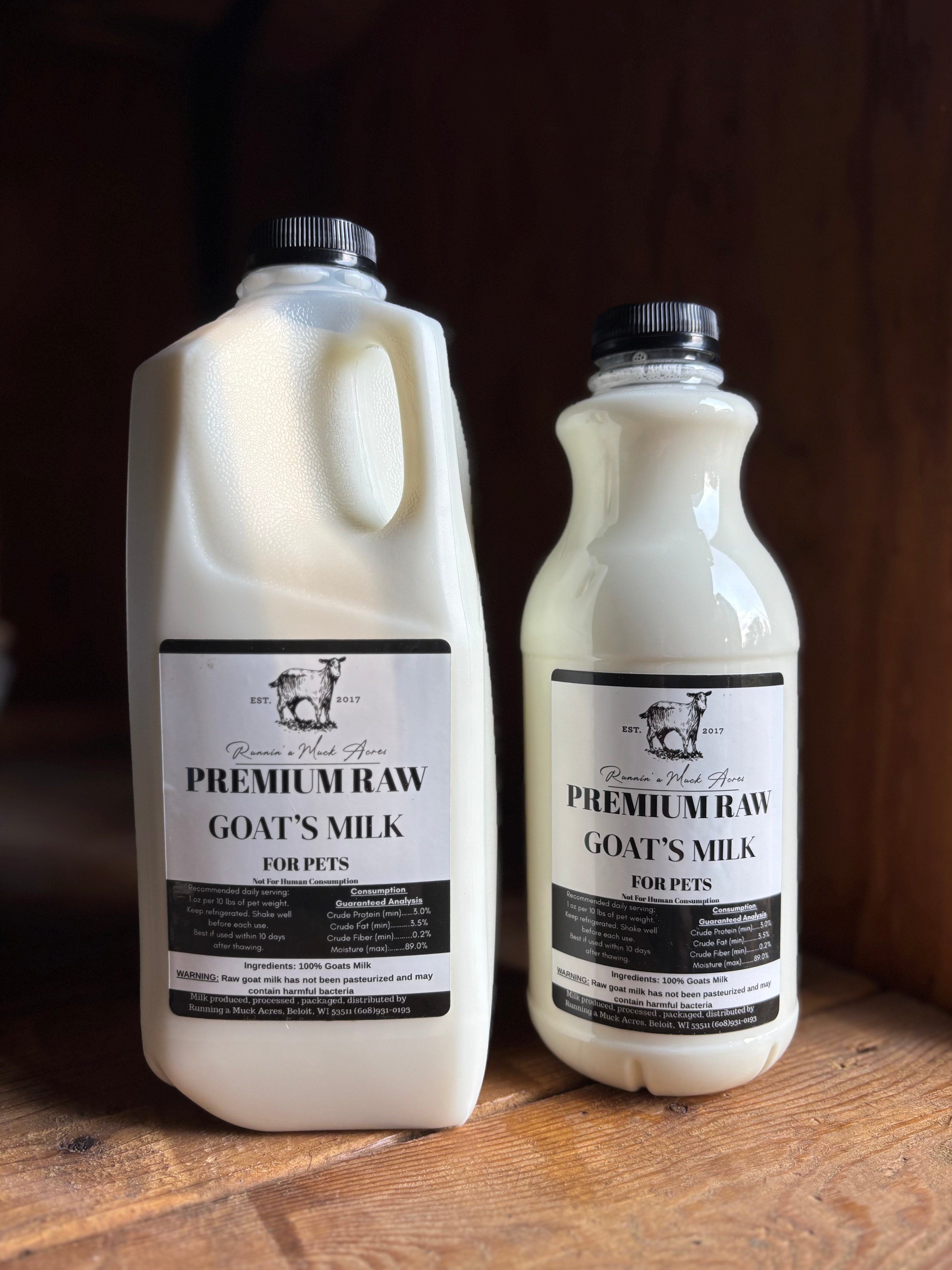 Runnin' A Muck Raw Goats Milk