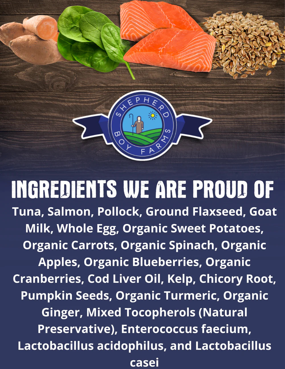 Shepherd Boy Farms Dog Freeze Dried Fish Medley 14oz
