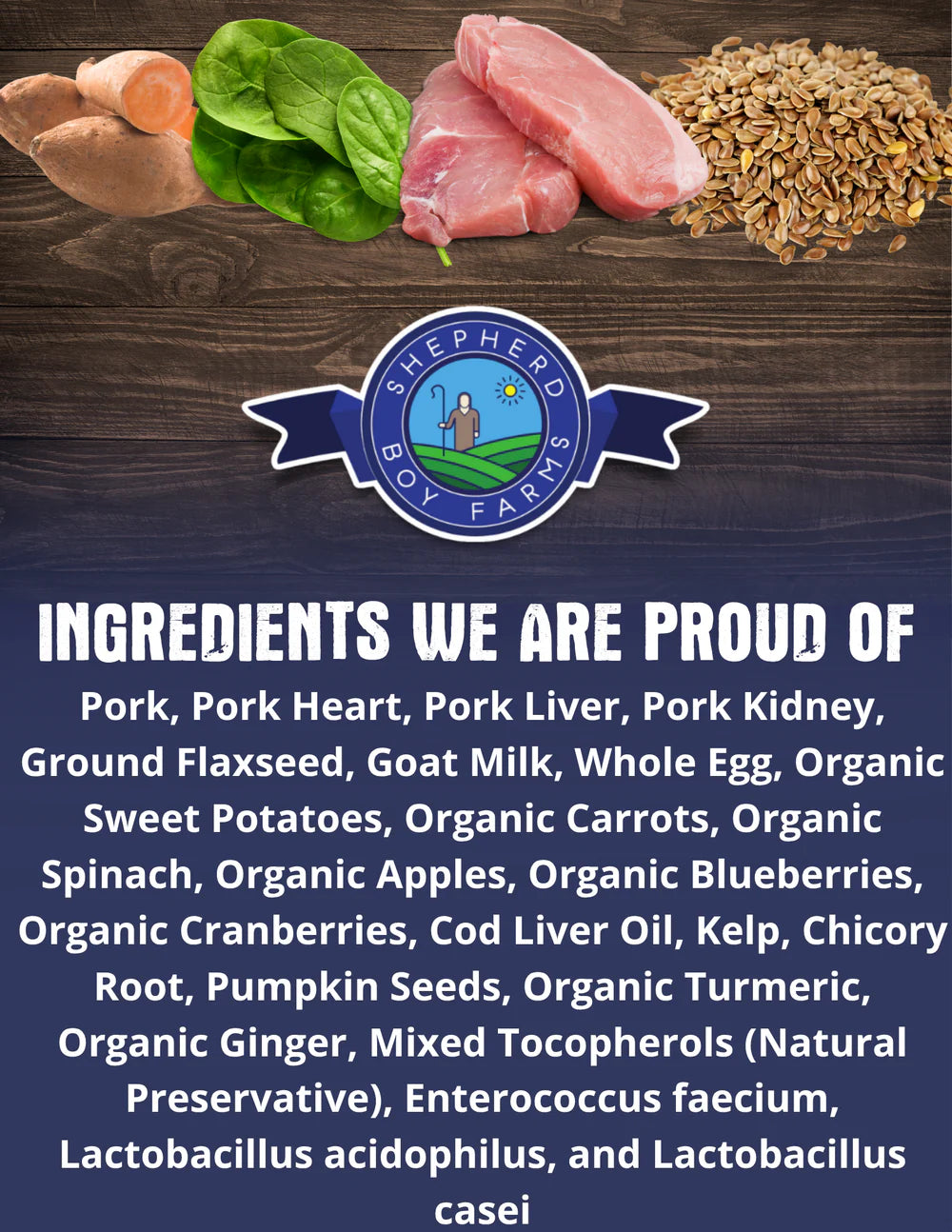 Shepherd Boy Farms Dog Freeze Dried Pork 14oz