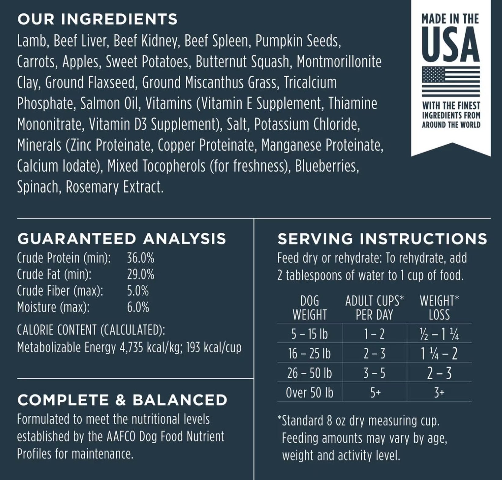 Instinct Raw Meals Grass- Fed Lamb Recipe Grain- Free Freeze Dried Dog Food