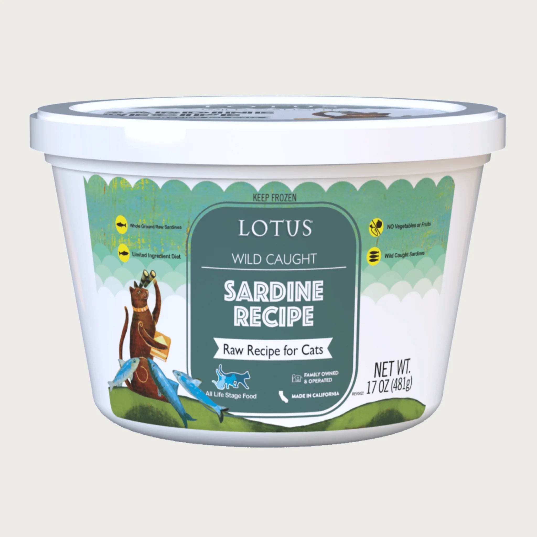 Lotus Raw Wild Caught Sardine Recipe For Cats