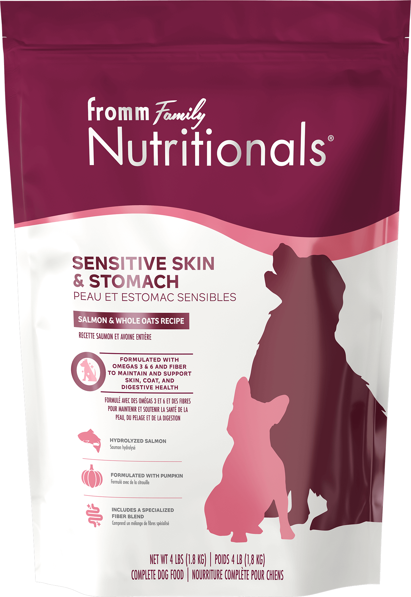 Fromm Nutritionals Sensitive Skin & Stomach Salmon & Whole Oats Recipe