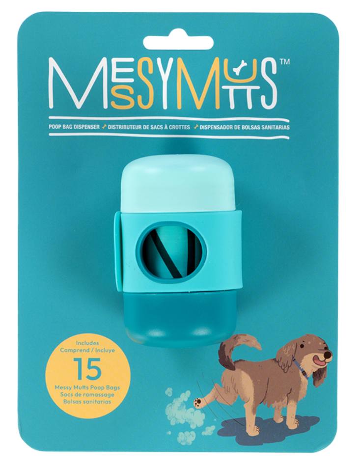 Messy Mutts Dog Waste Bag Holder with Strap