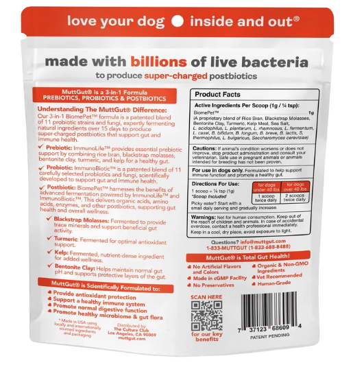 Mutt Gut Gut & Immune Supplement