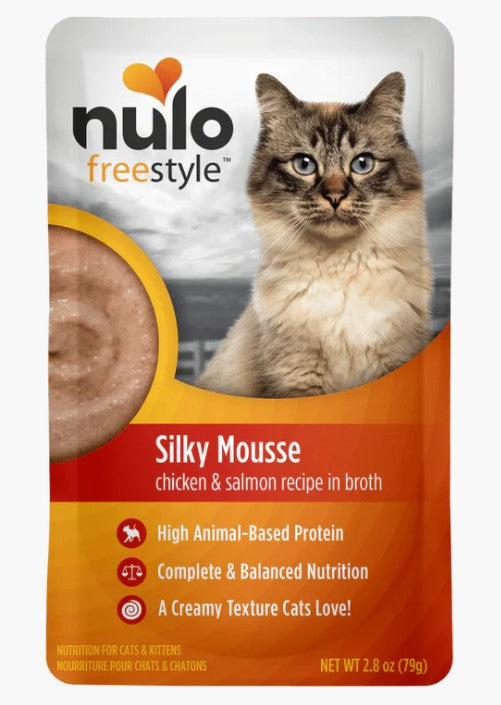 Nulo Cat Freestyle Silky Mousse Chicken & Salmon Recipe in Broth