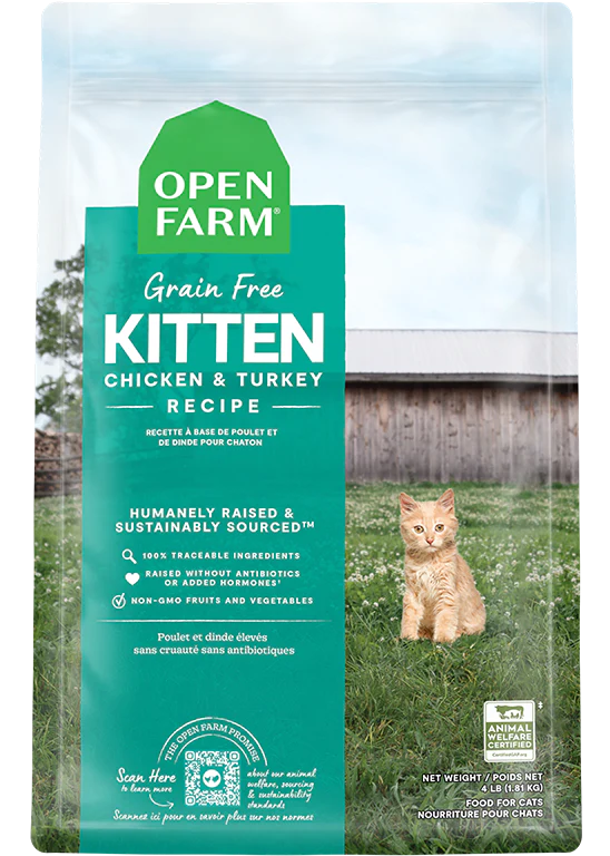 Open Farm Grain Free Kitten - Chicken & Turkey 2lb Dry Food