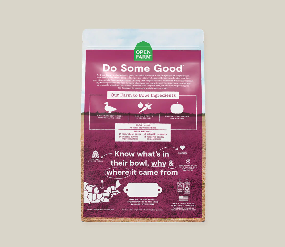 Open Farm Farmstead Duck Grain-Free Dry Dog Food