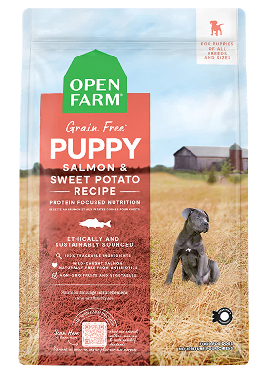 Open Farm Grain Free Puppy - Salmon and Sweet Potato 4lb Dry Dog Food