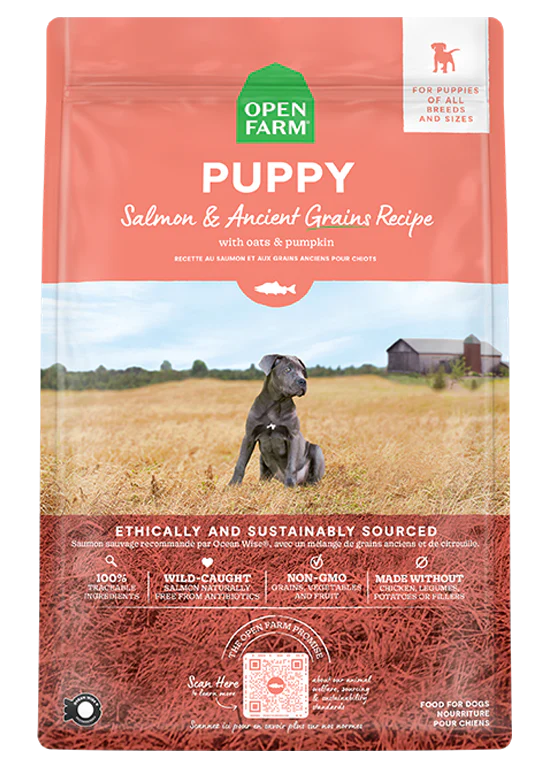 Open Farm Ancient Grains Puppy - Salmon and Sweet Potato 4lb Dry Dog Food