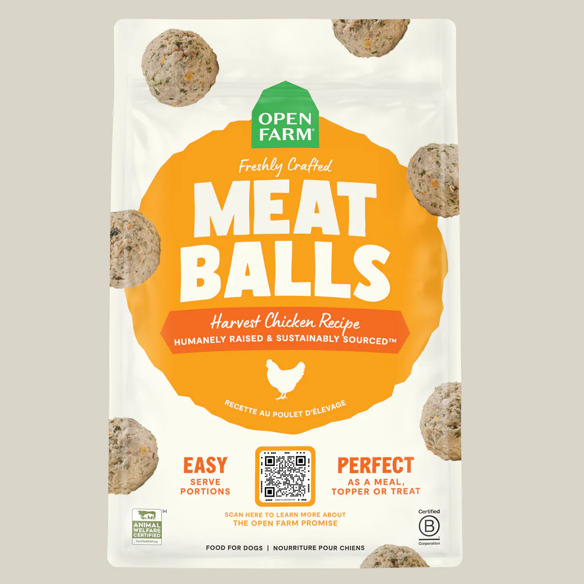 Open Farm Gently Cooked Meatballs - Harvest Chicken