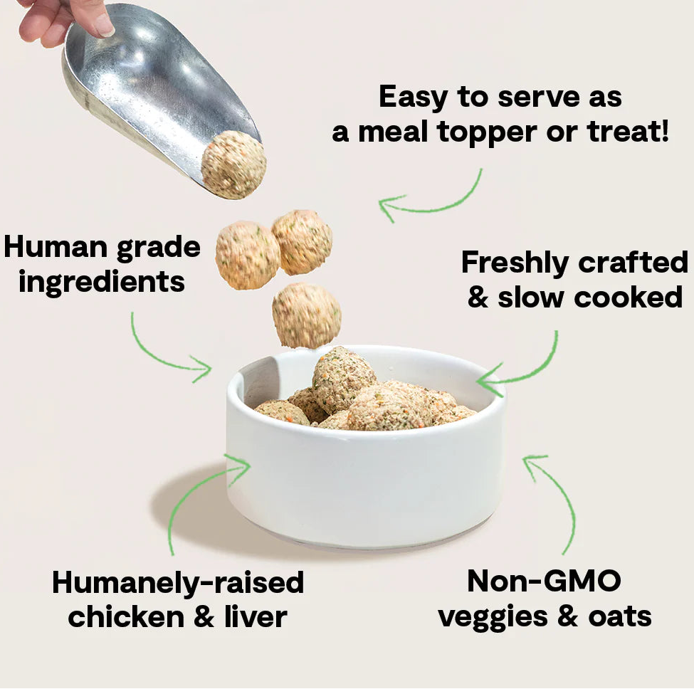 Open Farm Gently Cooked Meatballs - Harvest Chicken
