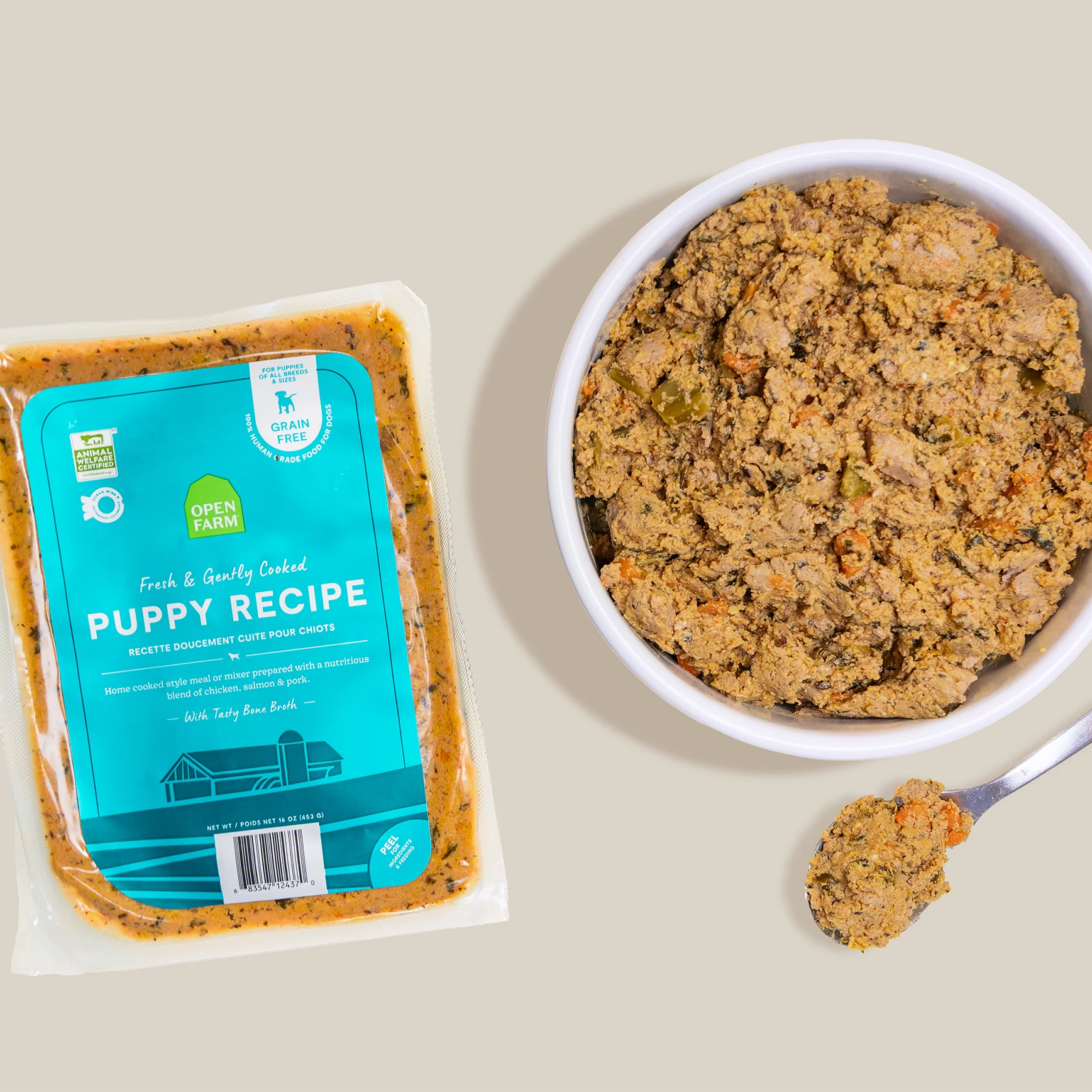 Open Farm Gently Cooked Frozen Dog Food - Puppy