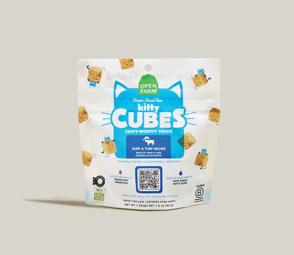 Open Farm Freeze-Dried Surf & Turf Kitty Cube Cat Treats