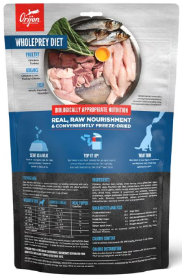 ORIJEN Freeze Dried Dog Food Topper 6oz Original Recipe