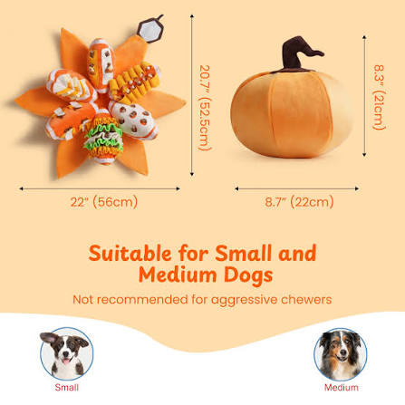 Pumpkin Puzzle Dog Toys