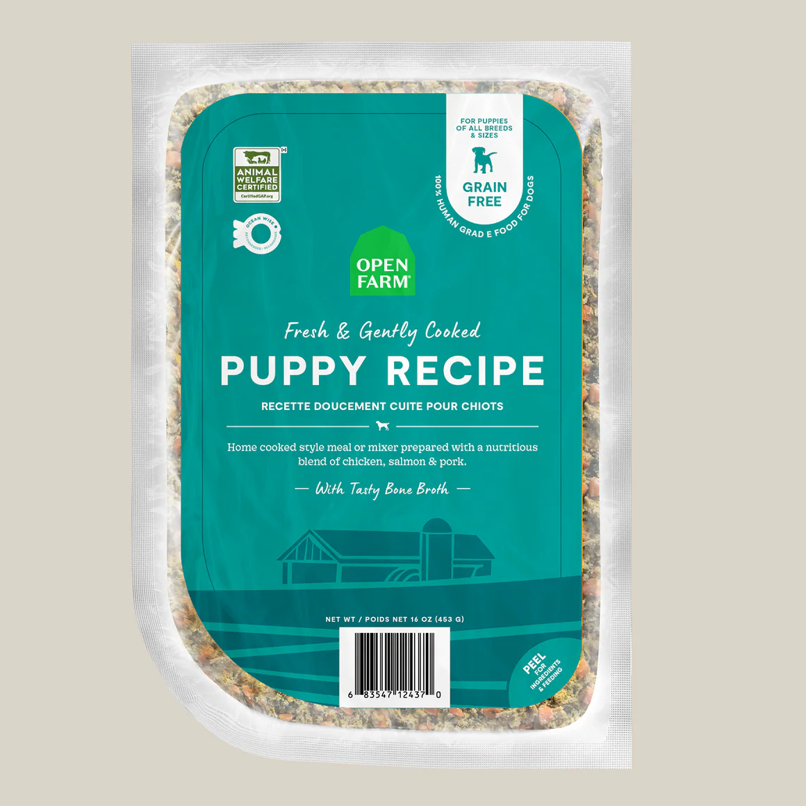 Open Farm Gently Cooked Frozen Dog Food - Puppy