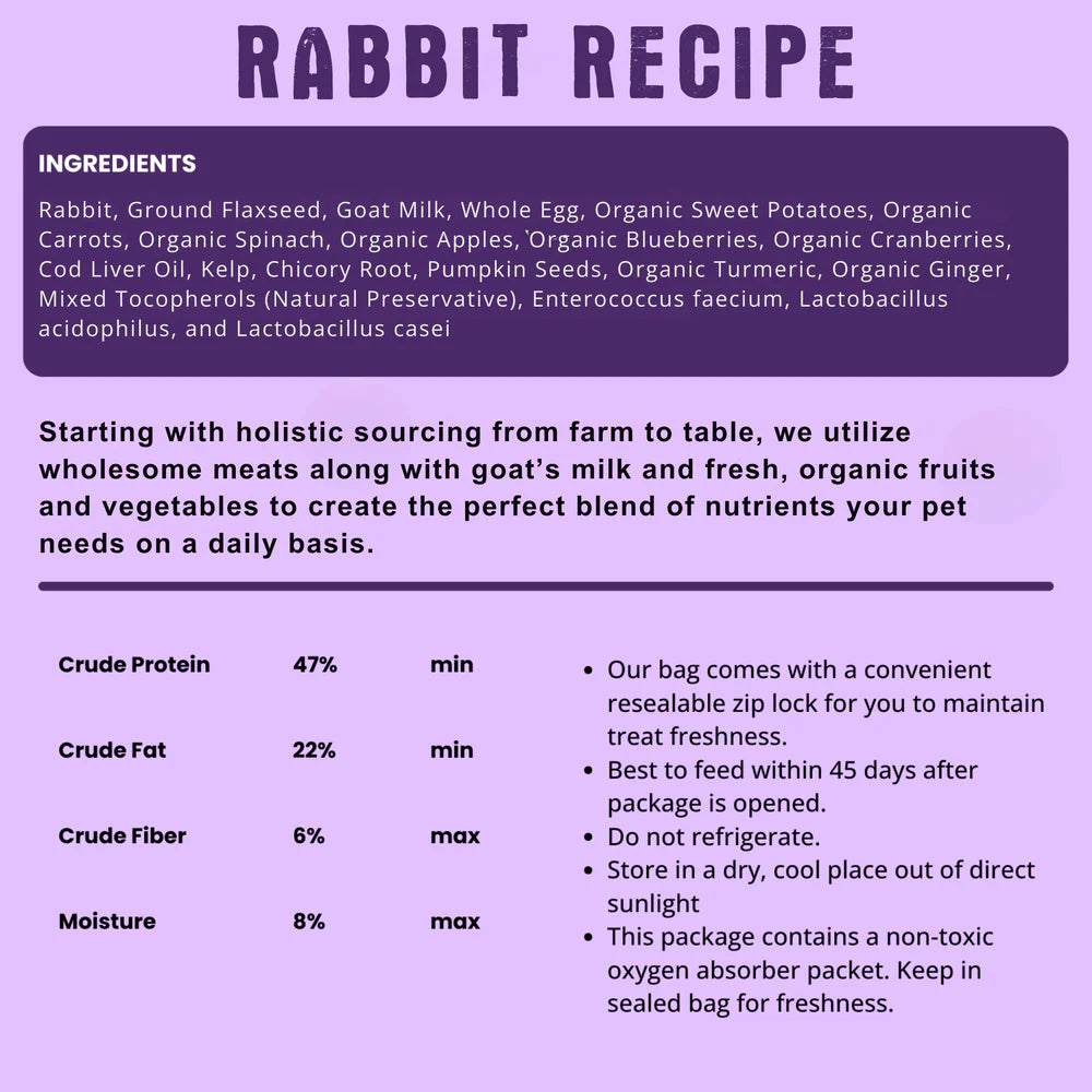 Shepherd Boy Farms Dog Freeze Dried Rabbit
